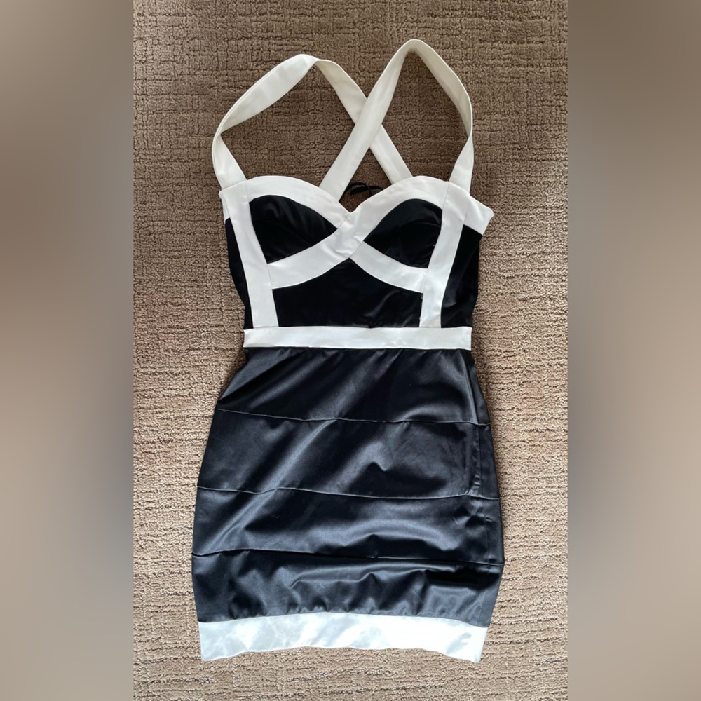 ASOS Black and White mini dress UK 6/ XS